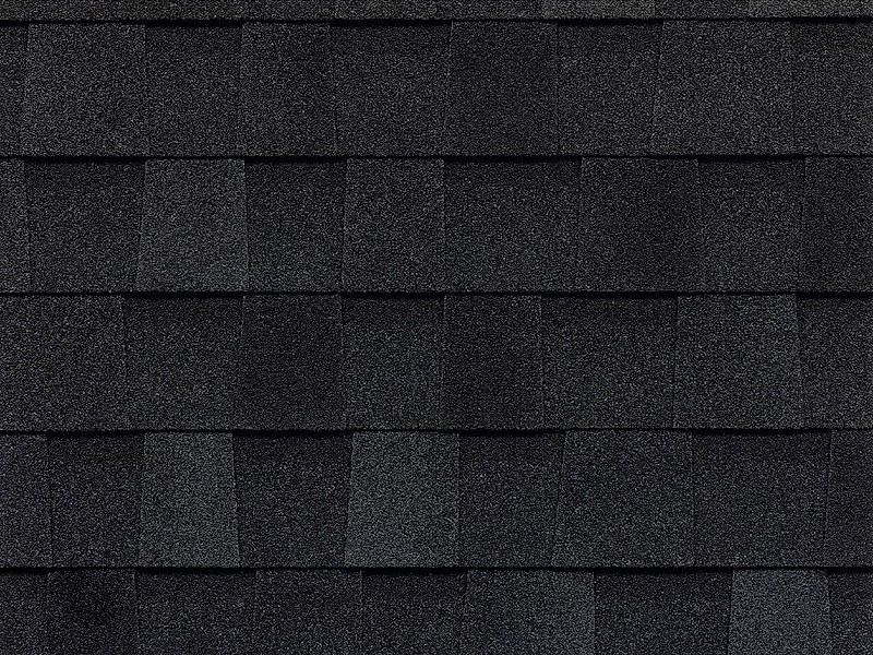 Atlas Pinnacle Pristine shingle in Black Shadow