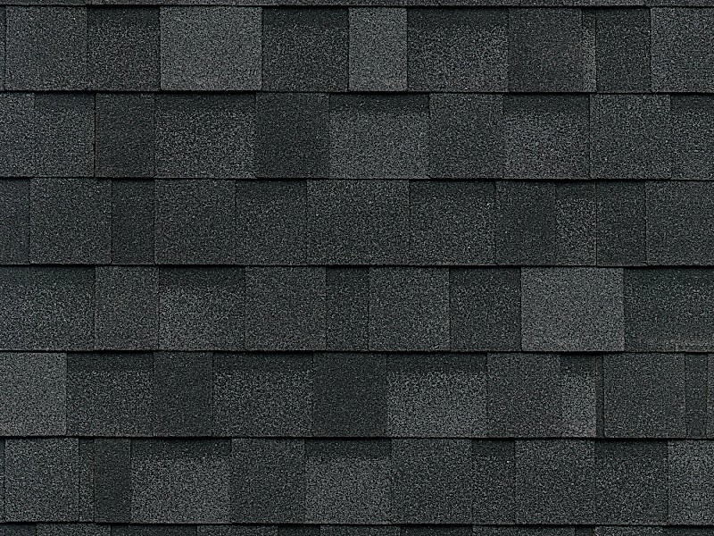 IKO Dynasty shingle in Granite Black